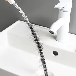 Pipe Dredging Bathroom Hair Sewer Sink Cleaning Brush Drain Cleaner Flexible Cleaner Tool