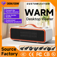 Mini radiateur de bureau portable en céramique PTC, ventilateur chauffant électrique avec poignée, chauffage rapide, faible bruit pour la maison, le bureau, la chambre à coucher
