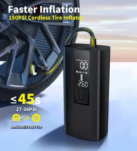 वायरलेस पोर्टेबल कार हवा कंप्रेसर 120W टायर डिजिटल Inflator 12V ऑटो Inflatable पंप्स के लिए बिजली टायर Inflators कार