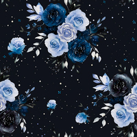 Nueva Llegada, Últimos Catálogos, Colores y Tallas Personalizadas, Patrones de Flores Silvestres, Tela de Vestido con Estampado Crepé Koshibo para Mujer
