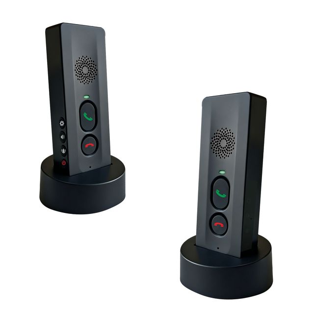 2PCS Full Duplex Two Way Intercom Wireless Real Time Simultaneous Talk 300m Long Distance Nursing Home Home Office Elderly