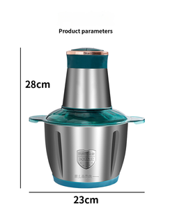 Procesador de Alimentos Multifuncional de Acero Inoxidable de Alta Potencia para el Hogar, Picadora de Carne y Verduras Multifuncional con Capacidad de 2L - Product Image 4
