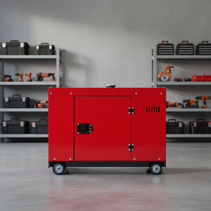 Hoogwaardige <span class=keywords><strong>10kW</strong></span> 10kVA kleine/mini super stille luchtgekoelde dieselaggregaat, draagbaar type, 50 Hz/60 Hz dieselgenerator - Product Image 4