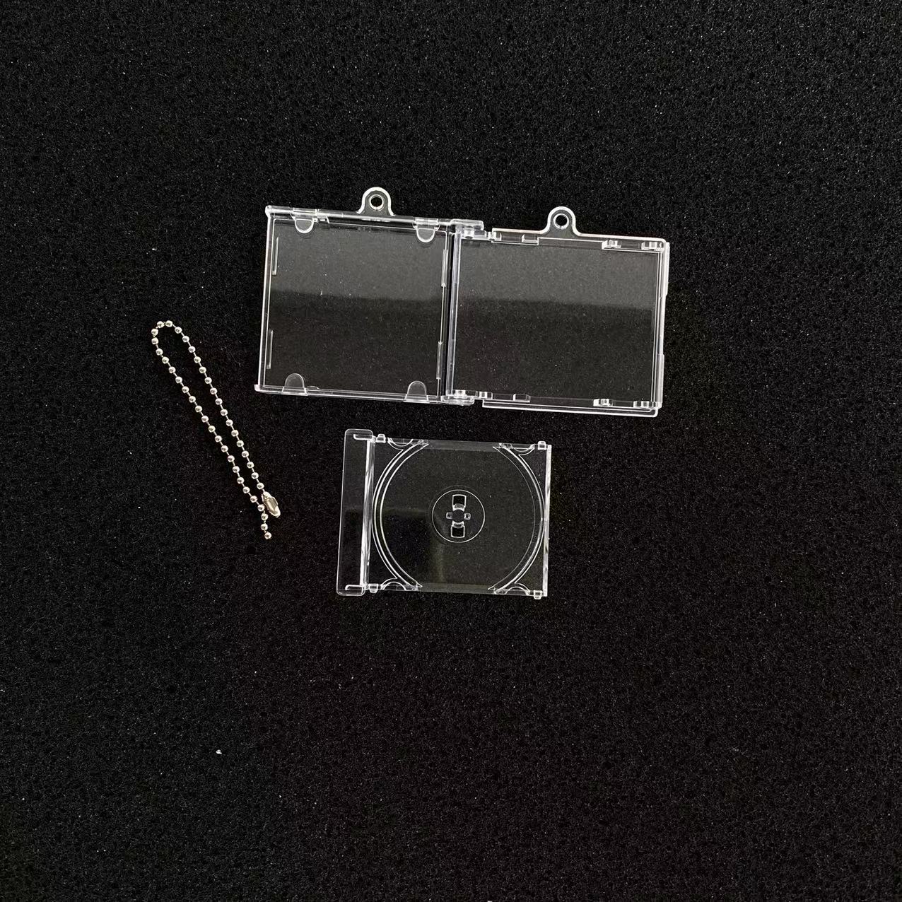 Porte-clés mini étui CD vierge 5,3 cm * 4,5 cm * 0,8 cm