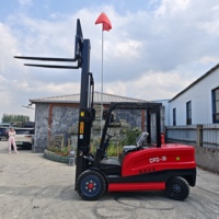 Chariot élévateur électrique 3 tonnes, 3,5 tonnes, 4 tonnes, prêt à être expédié, alimenté par batterie 72V, levée 3m, certifié ISO pour centres de distribution, moteur AC