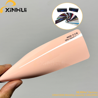 Film Pelindung Cat Warna-warni Mudah Dipasang, Bahan TPU Pink Elastis Anti Gores, Tahan UV, Self Healing untuk Bodi Kendaraan