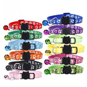 USMILEPET, superventas, estampado de pata de perro, collares para mascotas de alto estándar, diseño de cabeza de gato, <span class=keywords><strong>Collar</strong></span> de perro con estampado personalizado para accesorios para mascotas - Product Image 1