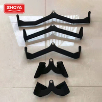 ZHOYA Lot de 5 poignées de musculation en acier avec grip magnétique pour fitness, musculation et levage de poids - Noir