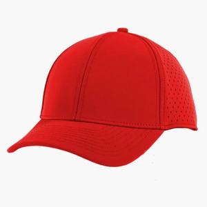 <span class=keywords><strong>Casquette</strong></span> à bord incurvé unisexe de haute qualité Logo personnalisé 6 panneaux <span class=keywords><strong>Casquette</strong></span> de baseball perforée vierge Sport Papa Chapeau de découpe laser étanche - Product Image 2