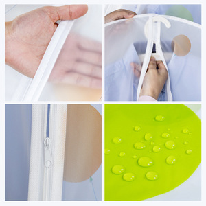 Transparent Clothing Dust <b>Cover</b> Non Woven Fabric Rectangle Hook Type Wardrobe Storage Clothes <b>Protector</b> Dustproof - Product Image 4