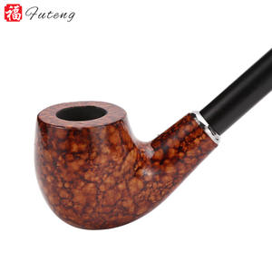 للبيع بالجملة ماسورة خشبية طويلة للتبغ من الخشب صناعة صينية ماسورة تدخين خشبية طويلة مصنوعة يدويًا مع علبة هدايا - Product Image 2