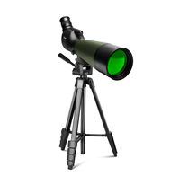Télescope HD Dual Focus 20-60x80 Télescope coudé longue portée pour l'observation des oiseaux Chasse Tir à l'arc avec étui