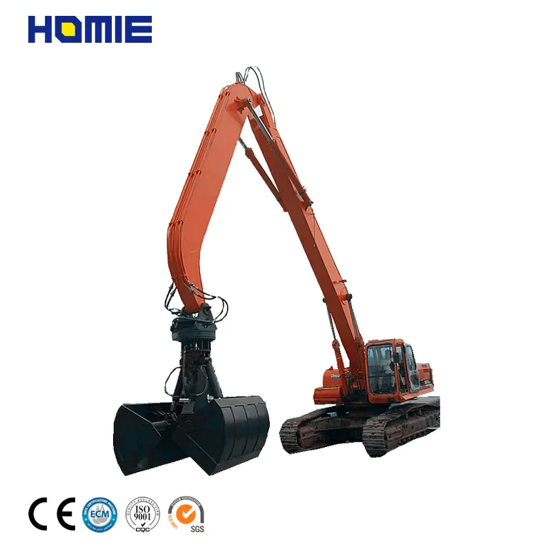 Chinese 20-25t Heavy Duty Clamshell Hydraulic Excavator Grab for Minerals,Coal,Sand and Gravel Loading