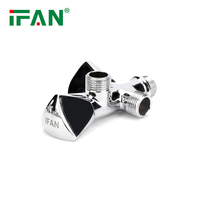 Válvula Angular de Latón de 1/2'' para Baño, Accesorios Económicos para Inodoro IFAN, Válvula Angular de Apertura Lenta para Bidé