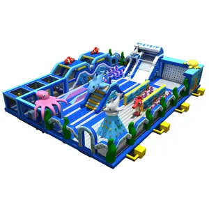 Factory Price Inflatable Trampoline Sea World Theme Jumping House Inflatable Castle For Amusement Park