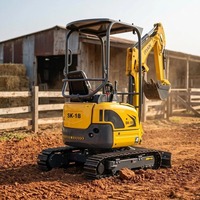 Mini-excavatrice ITIAN SK-18 de 1,8 tonne, excavatrice sur chenilles, moteur Euro 5 EPA, puissance hydraulique, utilisation en travaux de terrassement, garantie 1 an