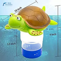 Distributeur automatique d'équipement de piscine de chlorinateur de piscine de flottement avec des caractéristiques de couverture de décapant de filtre