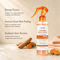 Spray Sérum au Curcuma en Gros, Acide Kojique, Niacinamide, Hydratant, Anti-Teint Terne, Lissant, Contrôle du Sébum, Brume Éclaircissante pour le Visage