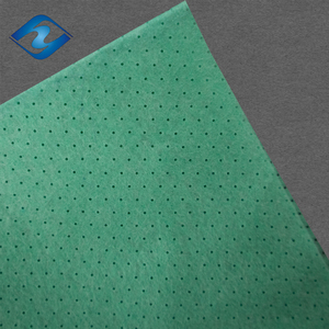 Fournisseur de matériaux pour lingettes de cuisine personnalisées en viscose/polyester perforées, feutre aiguilleté non tissé - Product Image 5