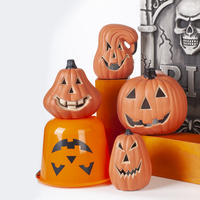 Halloween Tierfigur Jack-O-Lantern Batteriebetriebene Wasserdichte Biologisch Abbaubare Outdoor LED Dekorative Lampe