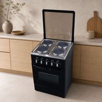 Fourneau électrique intégré en acier inoxydable haute puissance, personnalisable pour marque, avec grille de cuisson à convection et four
