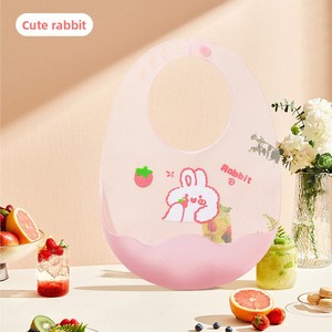 Babero de Silicona Ultrafino con Diseño de Dibujos Animados para Bebés, Suave, Ligero e Impermeable, Toalla para la Saliva para Niños al Comer - Product Image 6
