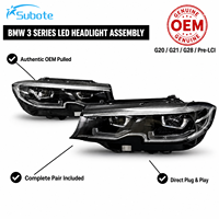 Ensemble de phares LED d'origine, couleur blanche 6000K, phare adapté à la BMW Série 3 G20 G28, phares de remplacement auto
