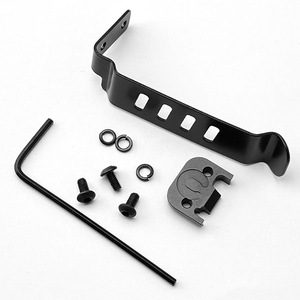Kit de clips de ceinture personnalisés en acier inoxydable CNC, attaches robustes foncées, pièces de rechange pour étui Kydex, équipement extérieur quotidien - Product Image 4