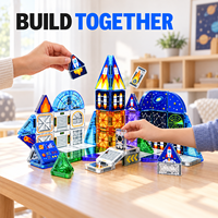 Petits blocs magnétiques en boîte métallique, 3,75 cm, blocs magnétiques 3D, jouets éducatifs STEM pour enfants, tout-petits, garçons et filles