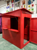 Kiosque solaire modulaire Moov Africa SK07C avec recharge de monnaie mobile et réfrigérateur pour le marché africain