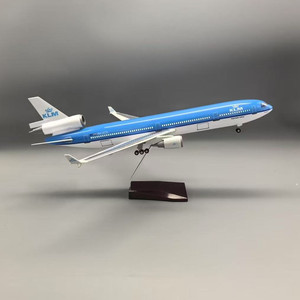 Cadeaux de Noël chauds et artisanat Échelle rechargeable 1:130 47cm Avion MD-11 <span class=keywords><strong>KLM</strong></span> à grande échelle à vendre - Product Image 2