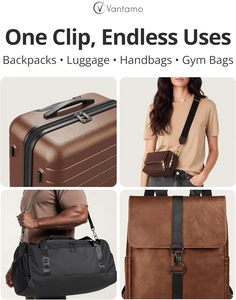 Vantamo Premium <b>Zipper</b> Clips Anti Theft For Backpack Luggage Purse Pull <b>Replacement</b> <b>Zipper</b> Locks Purse Clip For Travel - Product Image 5