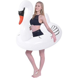 Bouée gonflable en forme de cygne pour adultes, avec <span class=keywords><strong>chambre</strong></span> à <span class=keywords><strong>air</strong></span> en plastique - Product Image 3