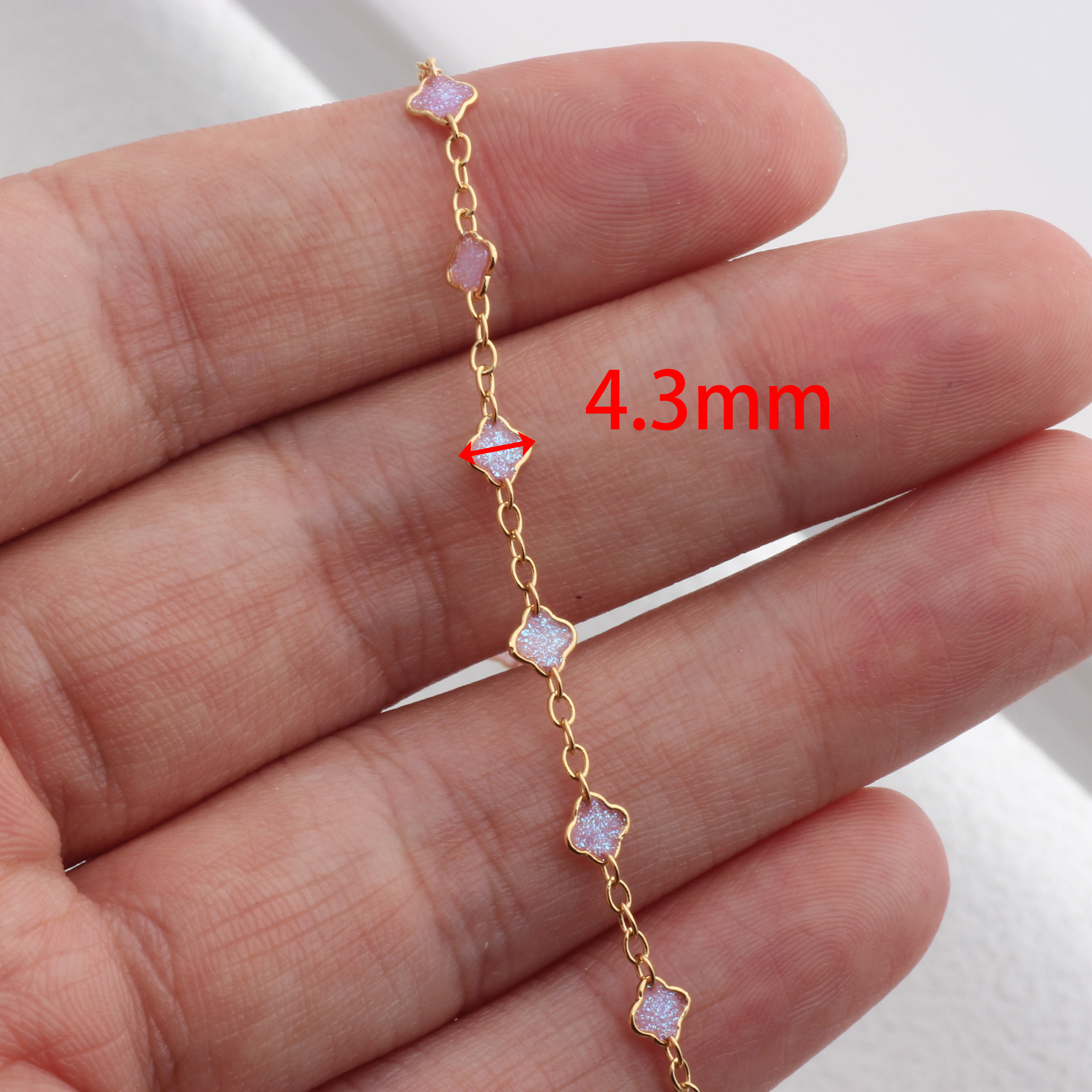 Plaqué Or 14K LK26GFL-43 Violet