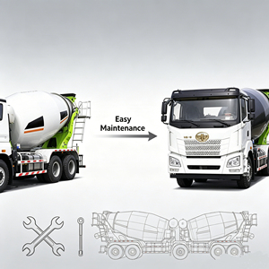 <span class=keywords><strong>Camion</strong></span> malaxeur à béton haute performance anti-usure <span class=keywords><strong>avec</strong></span> <span class=keywords><strong>pompe</strong></span> et moteur, système hydraulique stable pour le transport de ciment en construction urbaine - Product Image 3