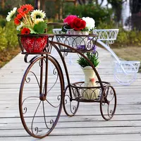 Fahrrad Blumen ständer mit Metall Pflanzenst änder Original dekorative Indoor Outdoor Farbe Metall Pflanz gefäße Pflanzen topf halter