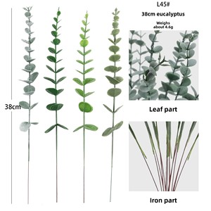 Feuilles d'<span class=keywords><strong>eucalyptus</strong></span> artificielles faites à la main de haute qualité grappes de feuilles d'<span class=keywords><strong>eucalyptus</strong></span> séchées pour les décorations de mariage de Noël Halloween - Product Image 2
