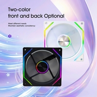 Vente en gros Nouveau design Personnalisé 120mm ARGB PC Case Cooler LED RGB Fan DC 12V Computer Cooling Fans with 3pin Power Interface Prism