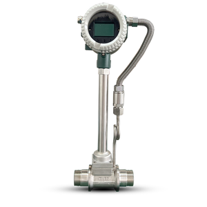 Débitmètre numérique pour air comprimé, gaz et eau, en acier inoxydable SS304 SS316L, PN40 bars, avec raccord à bride fileté, OEM - Product Image 4
