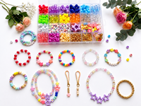 Kit de fabrication de bracelets d'amitié avec perles Pony, 4026 pièces, 72 couleurs, plusieurs types, 10 modèles de bracelets, perles de lettres assorties, boîte en plastique, DIY