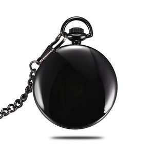 <b>Black</b> Antique Pocket <b>Watch</b> Japan Movement Quartz 3BAR Water Resistance - Product Image 4