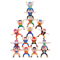 Juego de Bloques de Madera Nexus para Niños, Juego de Apilamiento de Habilidad, Bloques de Equilibrio Coloridos, Juguetes Educativos, Dominó, Bolos, Múltiples Modos de Juego, Fino