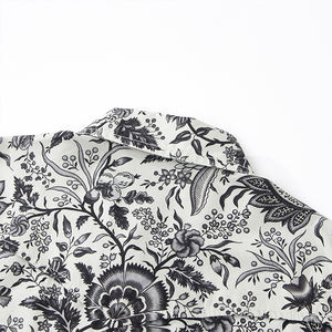 Chemises d'automne à manches courtes, col rabattu, simple boutonnage, en popeline 100% coton, imprimées numériquement, écologiques et personnalisées de qualité supérieure - Product Image 2