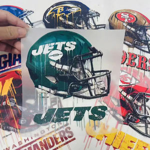 แผ่นรีดร้อนคุณภาพสูง ลายทีม NFL แบบ DTF พร้อมรีด ติดเสื้อยืด - Product Image 3