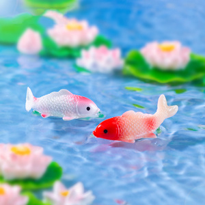 Multi Couleur Mini <span class=keywords><strong>Poisson</strong></span> Résine Micro Paysage Fée Jardin Fish Tank Décor Miniature <span class=keywords><strong>Poisson</strong></span> <span class=keywords><strong>Rouge</strong></span> Résine Artisanat Figurine Ornements - Product Image 4