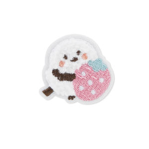Écusson brodé personnalisé <span class=keywords><strong>en</strong></span> chenille d'animaux de dessins animés Écusson <span class=keywords><strong>en</strong></span> chenille d'agneau/panda/<span class=keywords><strong>lapin</strong></span> mignon pour vêtements - Product Image 2