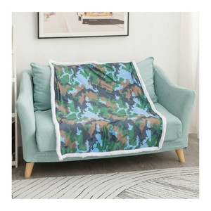 Lông Cừu In Mùa Đông Lạc Đà Len Mohair Ném Thăng Hoa Biểu Tượng Tùy Chỉnh Chồn 3 Kg Raschel Cashmere Chồn Chăn - Product Image 2