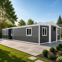 Offre spéciale : Maison d'appartements modulaire préfabriquée de luxe de 40 pieds avec structure de conteneur extensible