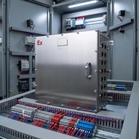 Boîtier de jonction anti-explosion IP65 en acier inoxydable poli pour extérieur, modèle FXM 500x600x200mm, pour instruments électroniques