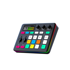 ออดิโออินเทอร์เฟซ G1 สำหรับขายส่ง ซาวด์การ์ด RGB สำหรับพอดแคสต์ เกมมิ่ง มิกเซอร์ สตรีมมิ่งเสียง พร้อมระบบตัดเสียงรบกวน - Product Image 2